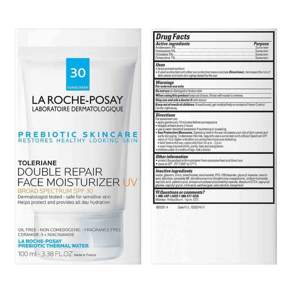 La Roche Posay Toleriane Double Repair Face Moisturizer UV Broad Spectrum SPF 30 - Picture 10 of 10